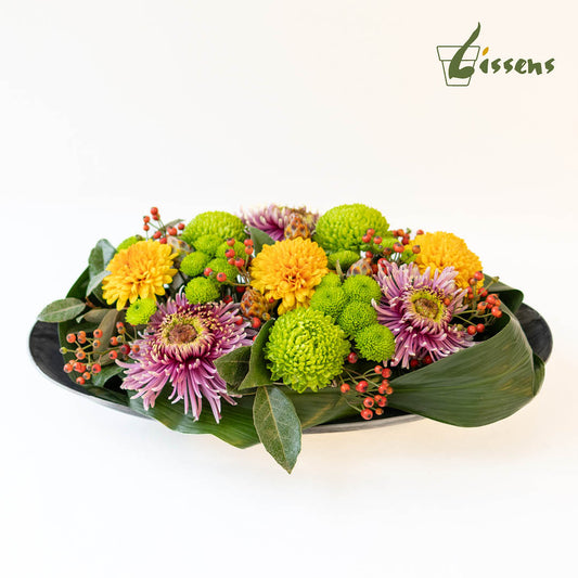 Bloemstuk 15 Chrysantenboot