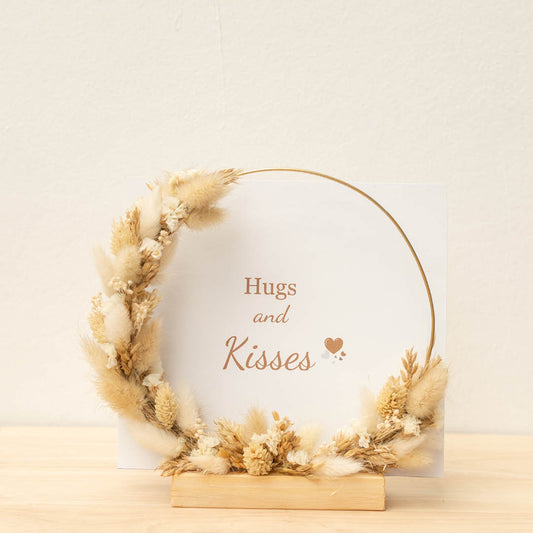 Flowerhoop rond klein naturel