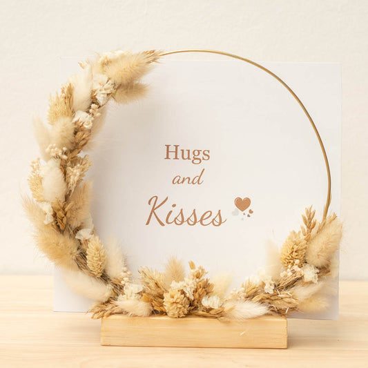 Flowerhoop rond groot naturel
